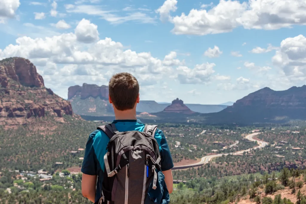 Wide view of Sedona red rock country