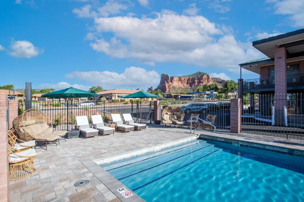 Outdoor pool at Kokopelli Inn Sedona