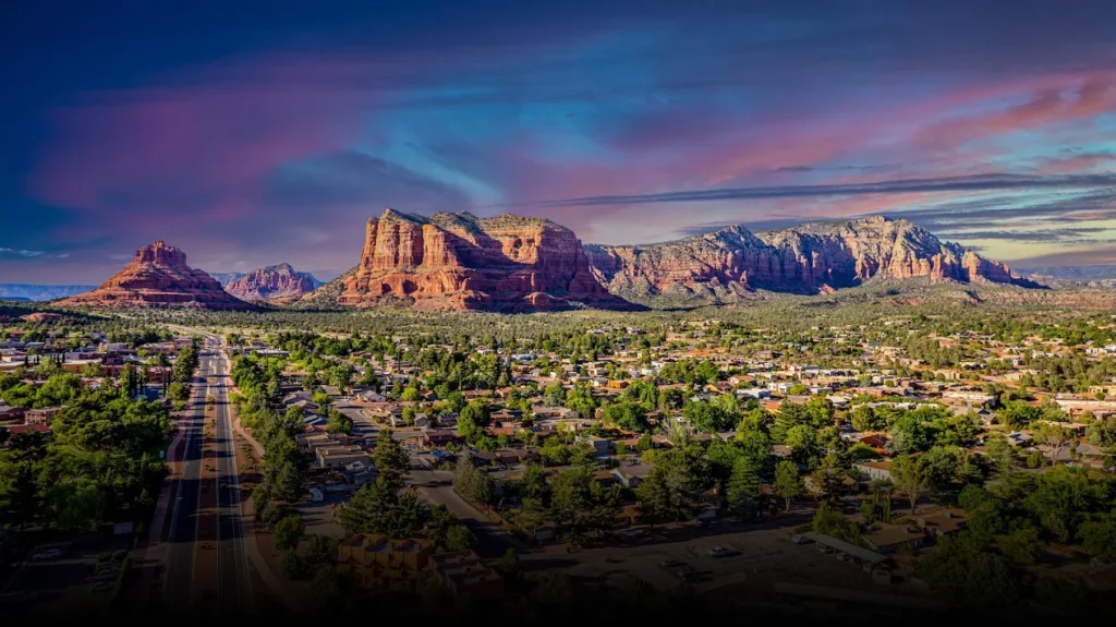 View of the red rocks from Kokopelli Inn Sedona