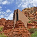 Chapel of the Holy Cross built into the red rocks of Sedona