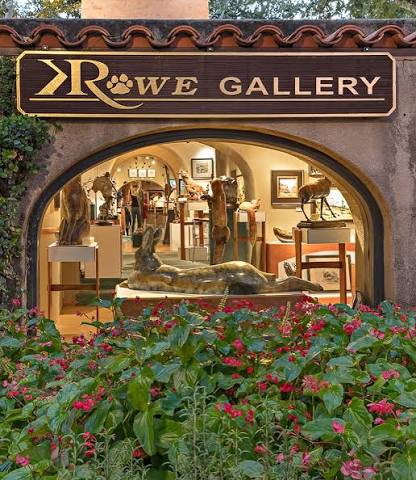 Rowe Fine Art Gallery entrance at Tlaquepaque Arts & Shopping Village in Sedona